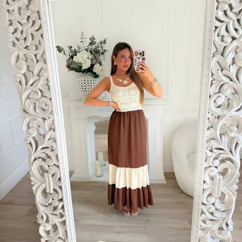 Vestido comprido de alças