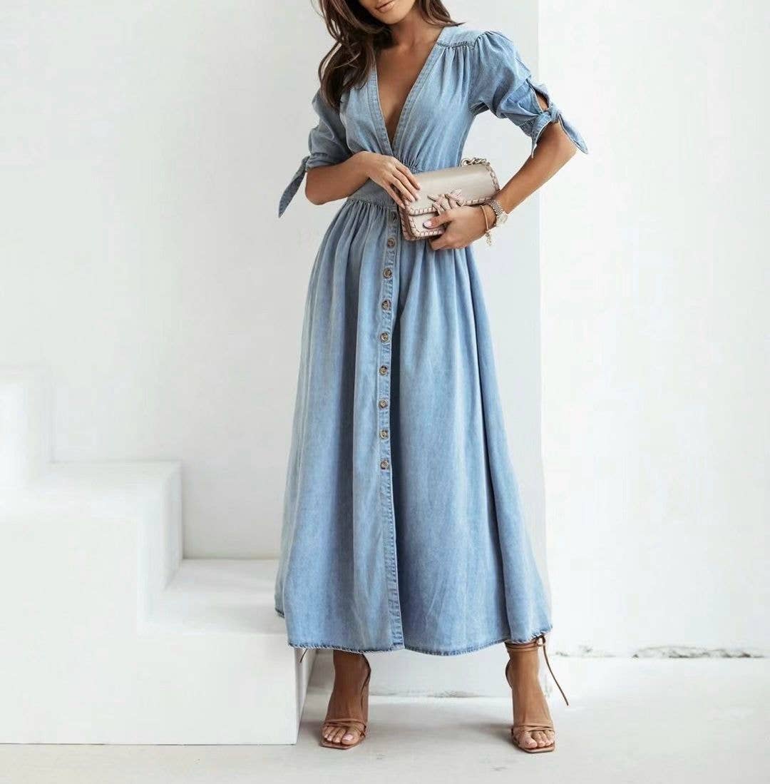 Vestido de ganga
